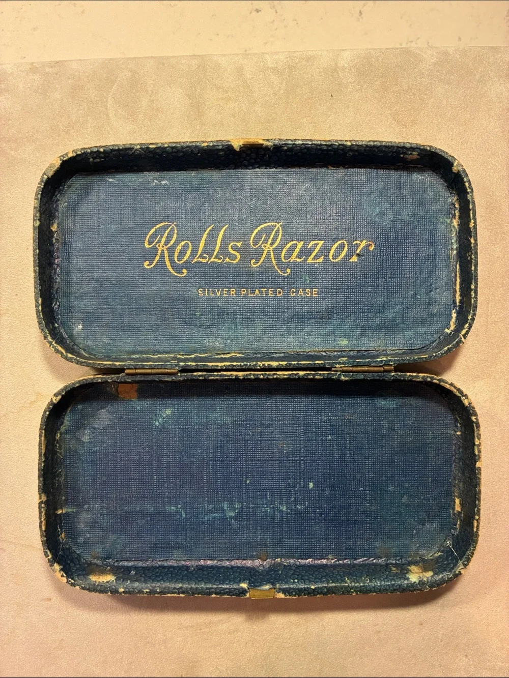Silver Plated Geometric Complete Razor Set & Box Rolls Razor England Circa 1927 - Picture 14 of 16
